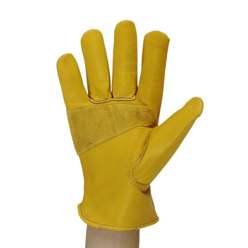 Safety Gloves Manufacturer - OEM OEM Yellow Men's Sheepskin Leather Working