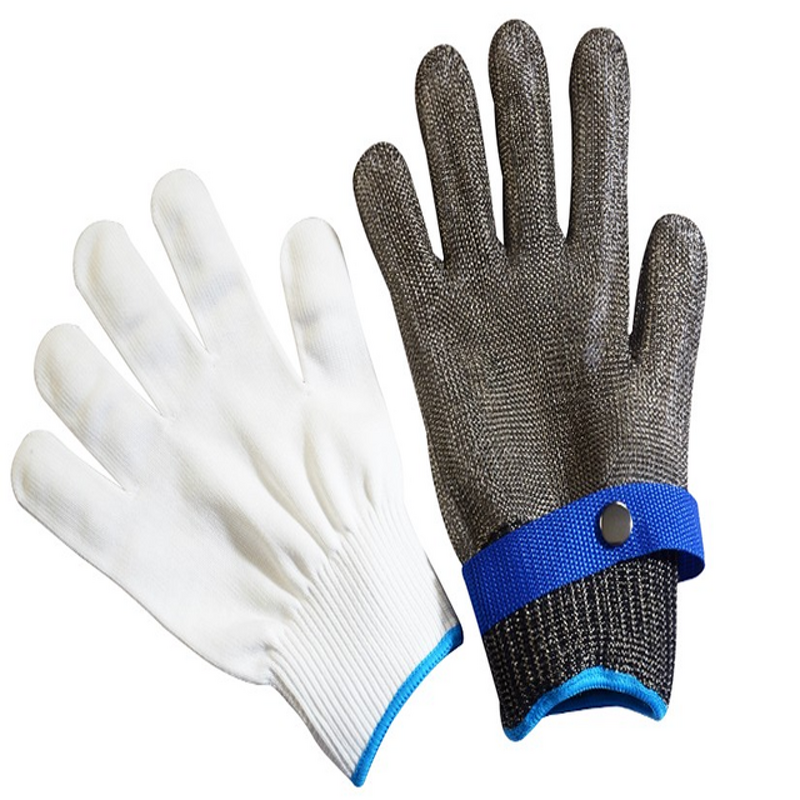 Metal Mesh Gloves Manufacturer - OEM A9 Anti-Cut Stainless Steel Kitchen Butcher