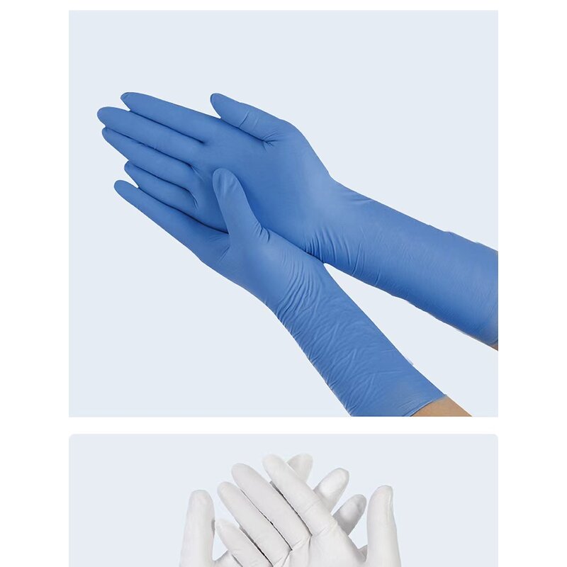 Nitrile Gloves Manufacturer - OEM 16-Inch Long Cuff Food Grade Powder-Free