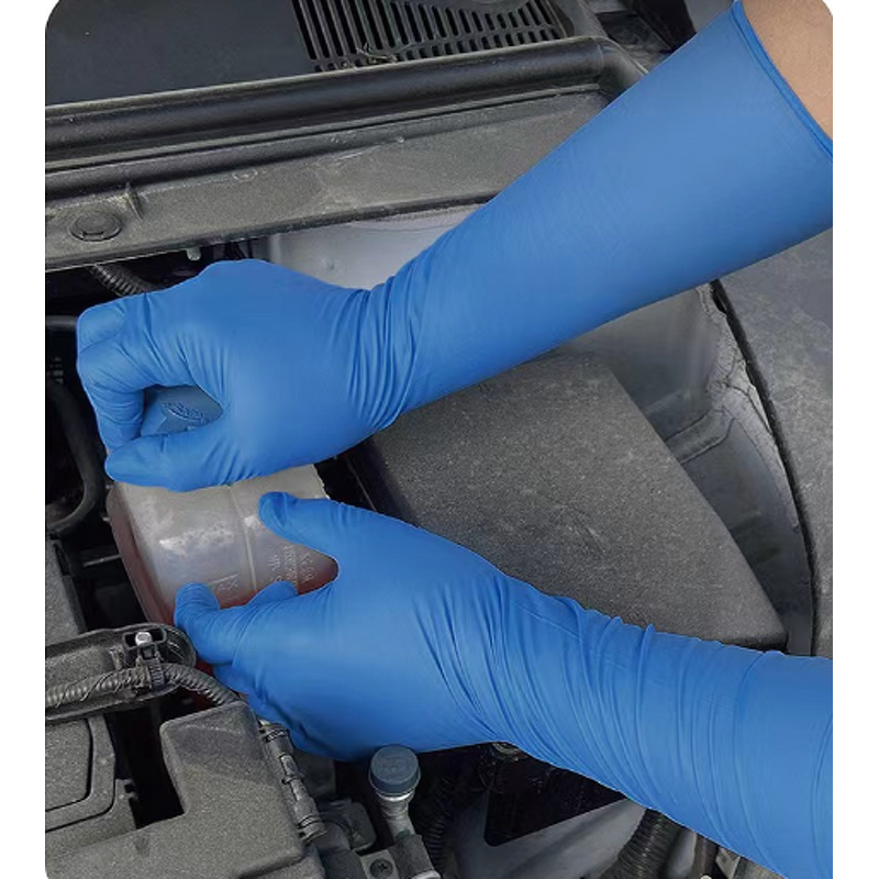 Nitrile Safety Gloves Supplier - OEM Customized 16-Inch Long Cuff Disposable