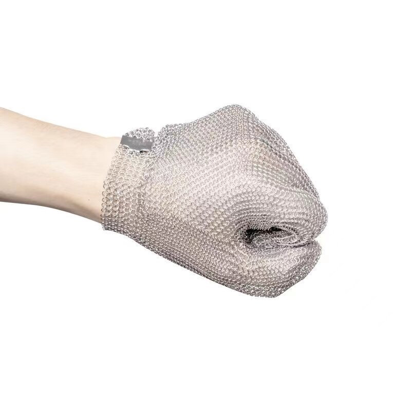 Chain Safety Gloves Factory - OEM Level 9 Anticut Stainless Steel Ring Mesh