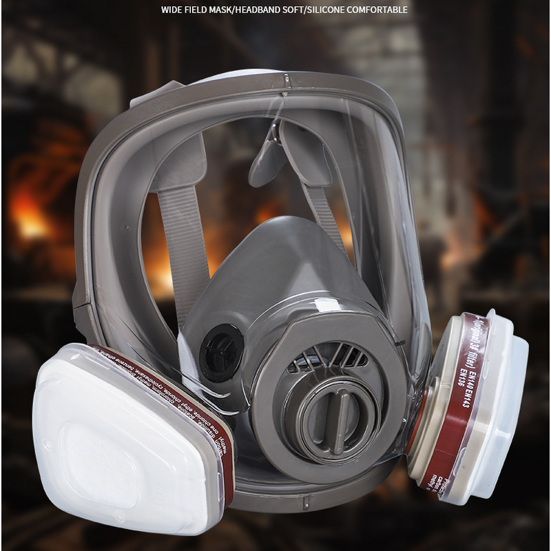 Full Face Gas Mask Manufacturer - OEM Silicone with Activated Carbon Filter