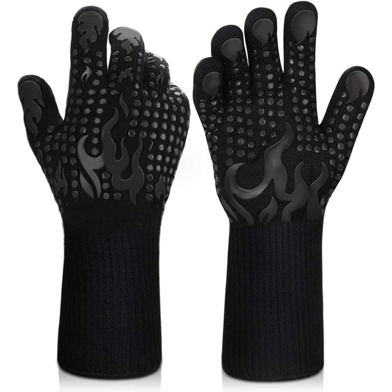 Heat Resistant Gloves Factory - OEM Customized Extreme Heat 1472F Silicone