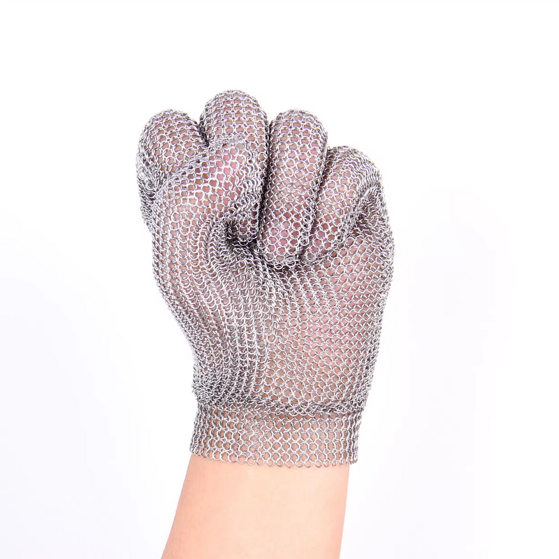 Chain Safety Gloves Factory - OEM Level 9 Anticut Stainless Steel Ring Mesh