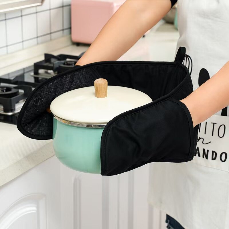 Oven Mitts Factory - OEM Non-Slip Heat Resistant Silicone Set Flexible