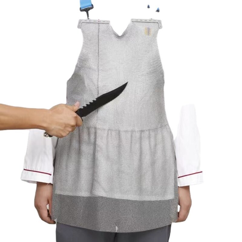 Stainless Steel Apron Manufacturer - OEM 316L Chainmail Mesh Cut-Resistant Kitchen