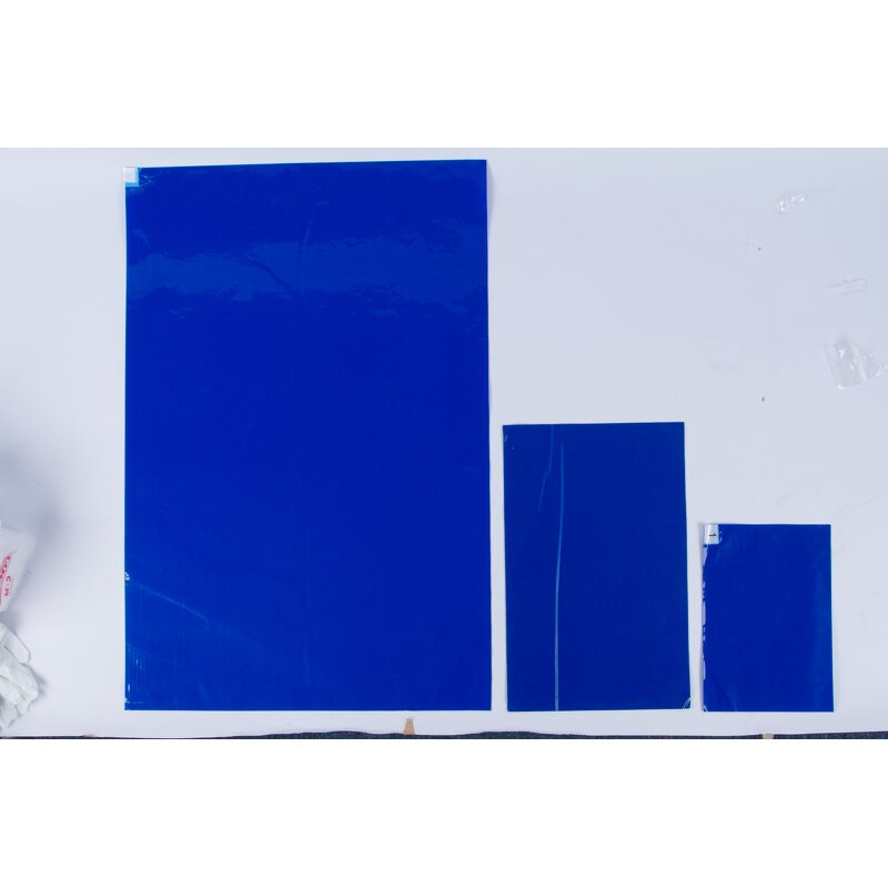 Floor Sticky Mats Factory - OEM/ODM Disposable 30layers Low Density Blue Peelable PE