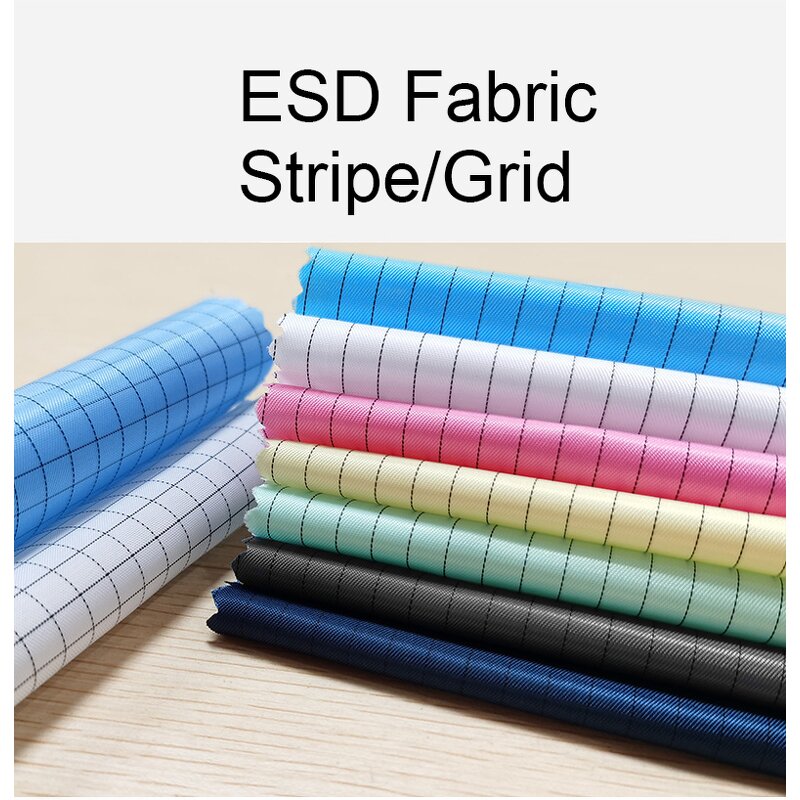 ESD Fabric Factory - 150 Meters 5mm Stripe Anti-static Industrial Cleanroom