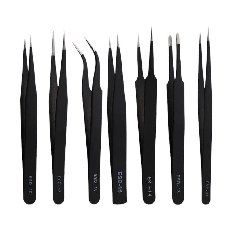 ESD Tweezers Factory - High Quality Anti-Static Pointed Stainless Steel Safe Precision
