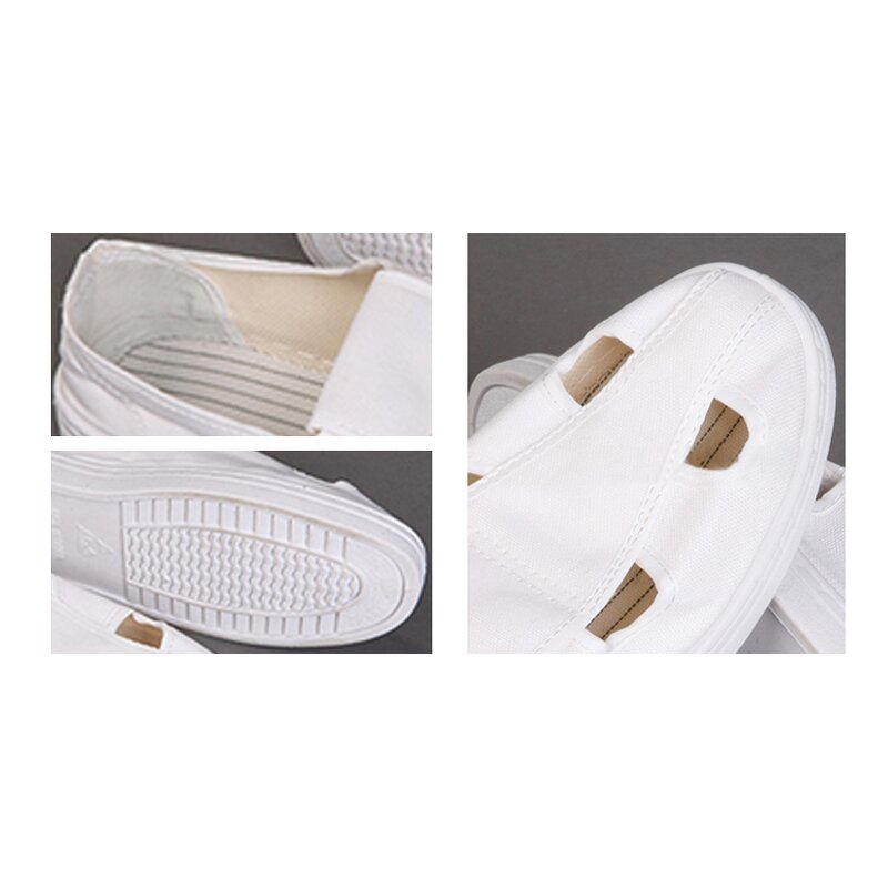 ESD Safety Shoes Factory - 2022 Cheap PU/PVC Sole Canvas Upper Anti-Static 4 Holes