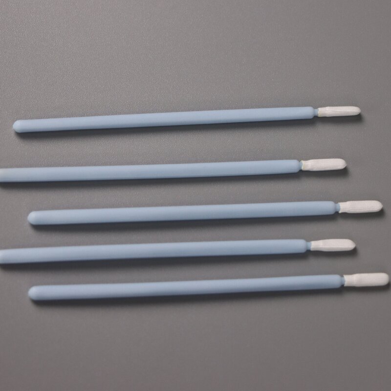 Cleanroom Swab Factory - OEM/ODM 100% Polyester Lint Free PP Handle Cotton Swab