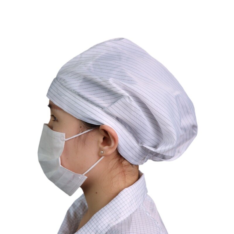 ESD Cap Factory - OEM/ODM Nonwoven Antistatic Cleanroom Single Elastic Hat