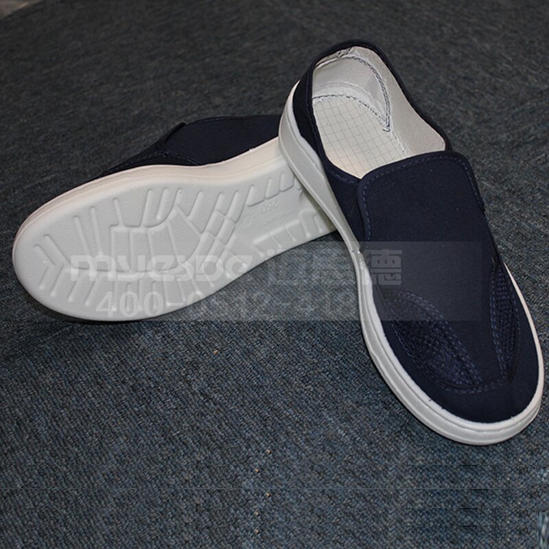 ESD Shoes Factory - Men's Antistatic Cleanroom PU Sole Canvas Upper Safety