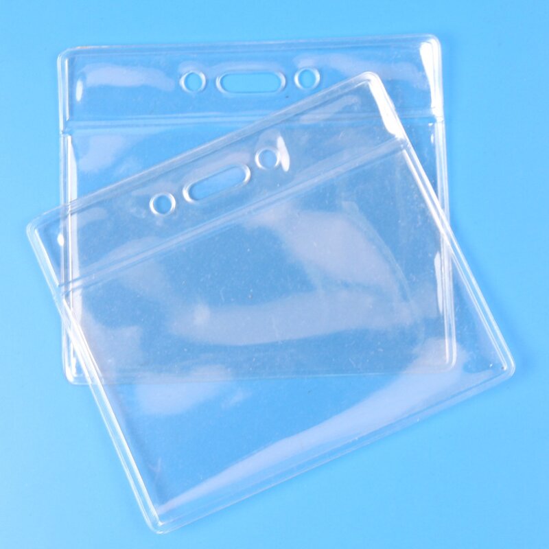 ESD Badge Holder Factory - Clear Waterproof Antistatic PVC ID Card Case for Cleanroom