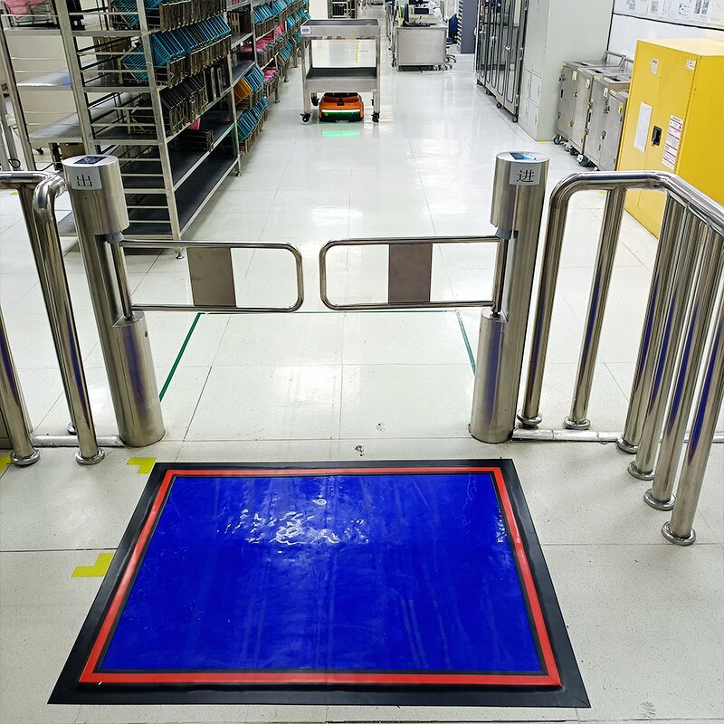 Anti-Static Sticky Mat Factory - Factory Supply Blue Rubber High Viscosity Washable