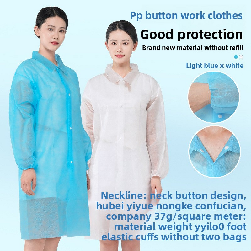 Disposable Coverall Factory - Lightweight PE Non-Woven Protective Isolation White Color