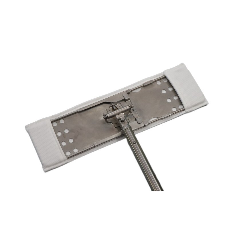 ESD Mop Factory - OEM/ODM Stainless Steel Flat Microfibre Fabric Telescopic Handle