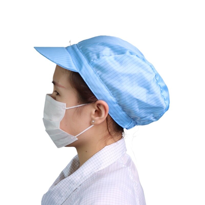 ESD Cap Factory - OEM/ODM Nonwoven Antistatic Cleanroom Single Elastic Hat