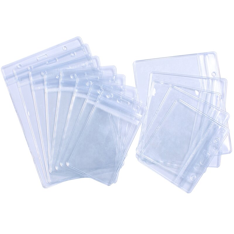 ESD Badge Holder Factory - Clear Waterproof Antistatic PVC ID Card Case for Cleanroom