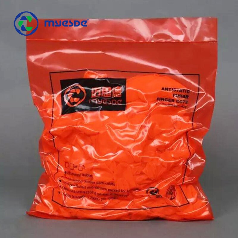 Anti-Static Latex Finger Cot Factory - OEM Orange Powder-Free Anti-Skid Non-Slip Safety