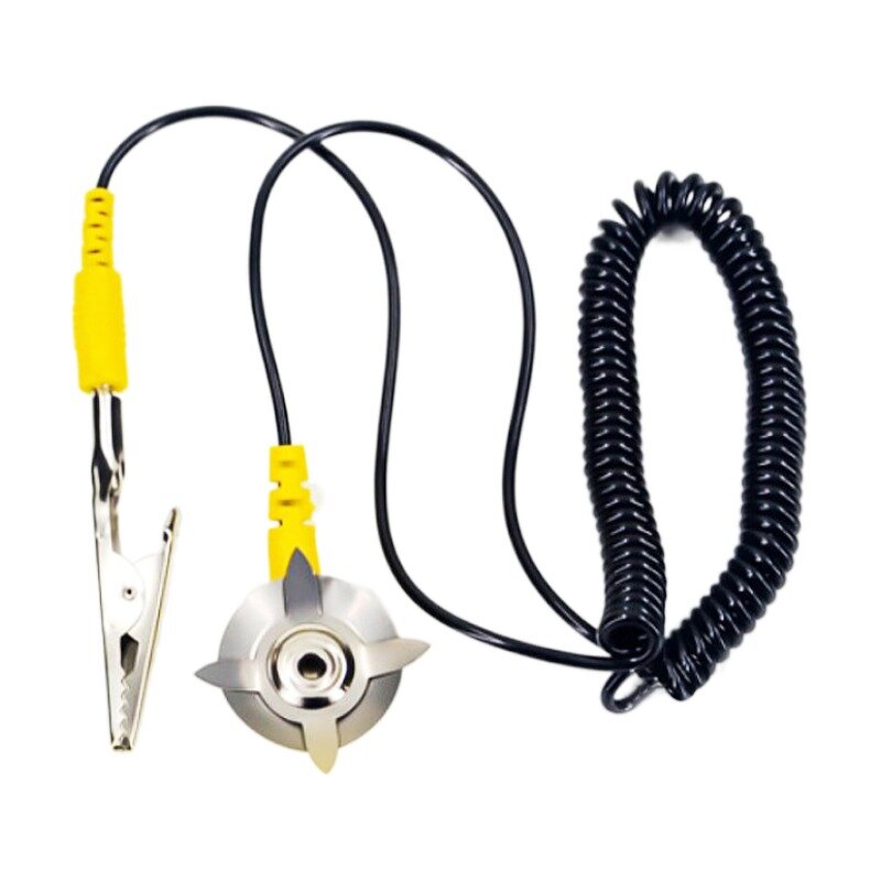 ESD Grounding Cable Factory - OEM/ODM Coiled Cord with Alligator Clip Claw PU Wire