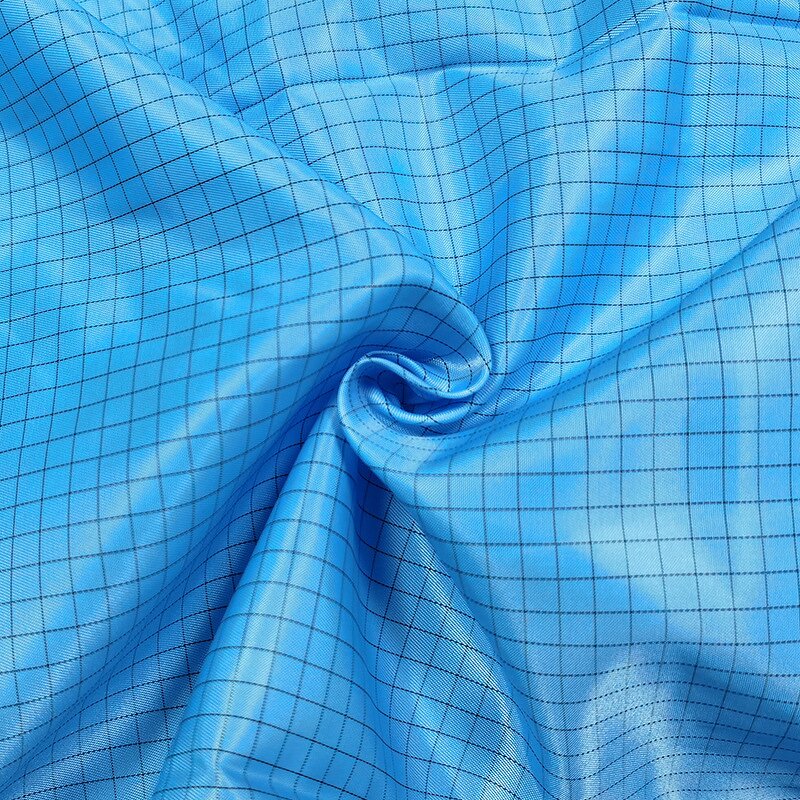 ESD Fabric Factory - High Quality 98% Polyester 2% Conductive Wire 2.5mm Stripe