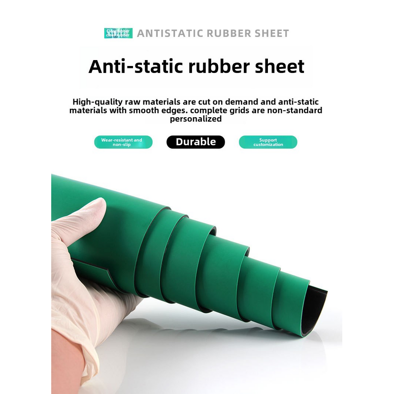 ESD Workbench Mat Factory - 1.2mx10m 2mm Antistatic Green Rubber PVC Material