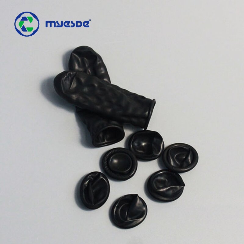 Antistatic Latex Finger Cot Factory - High Quality Disposable Black