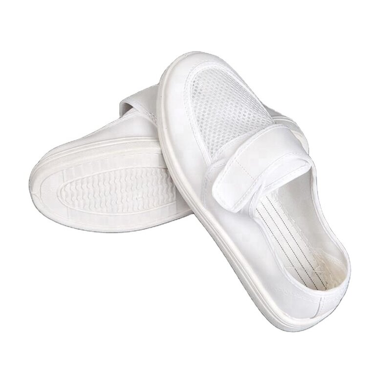 ESD Safety Shoes Factory - China Factory Comfortable White Cleanroom PVC Antistatic