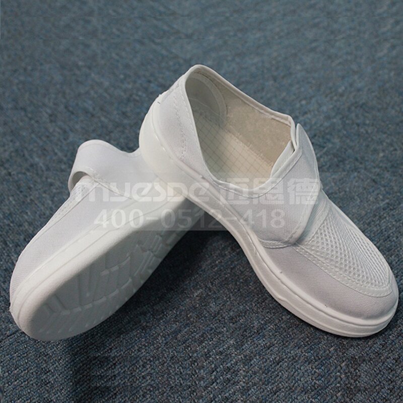 ESD Shoes Factory - Men's Antistatic Cleanroom PU Sole Canvas Upper Safety