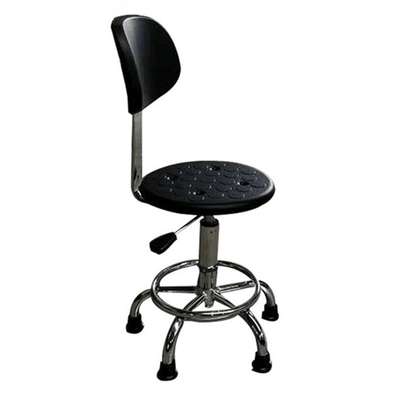 ESD Lab Chair Factory - Black Adjustable Pu Foam Antistatic for Cleanroom
