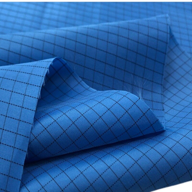 ESD Polyester Fabric Factory - High Density Static Dissipative 190T 5mm Grid