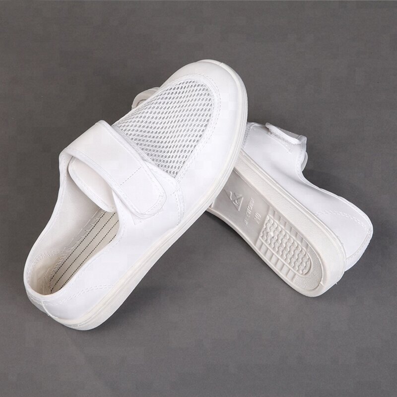 ESD Safety Shoes Factory - China Factory Comfortable White Cleanroom PVC Antistatic