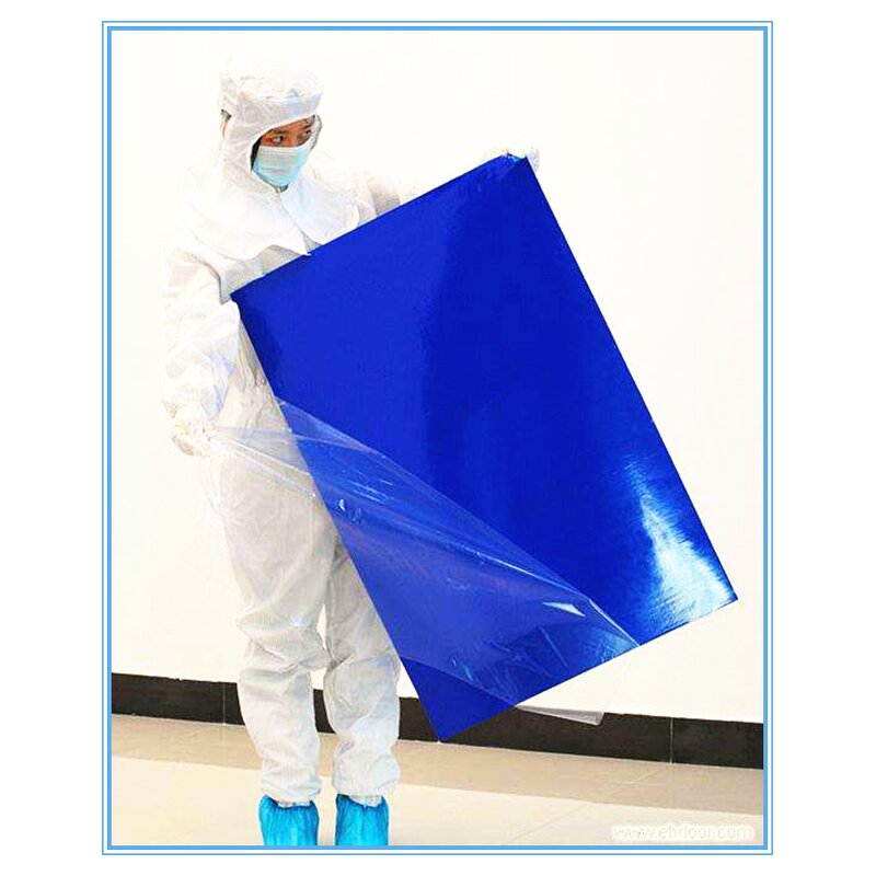 Sticky Floor Mat Factory - OEM/ODM 18"*36" Dust Free Washable Blue Cleanroom