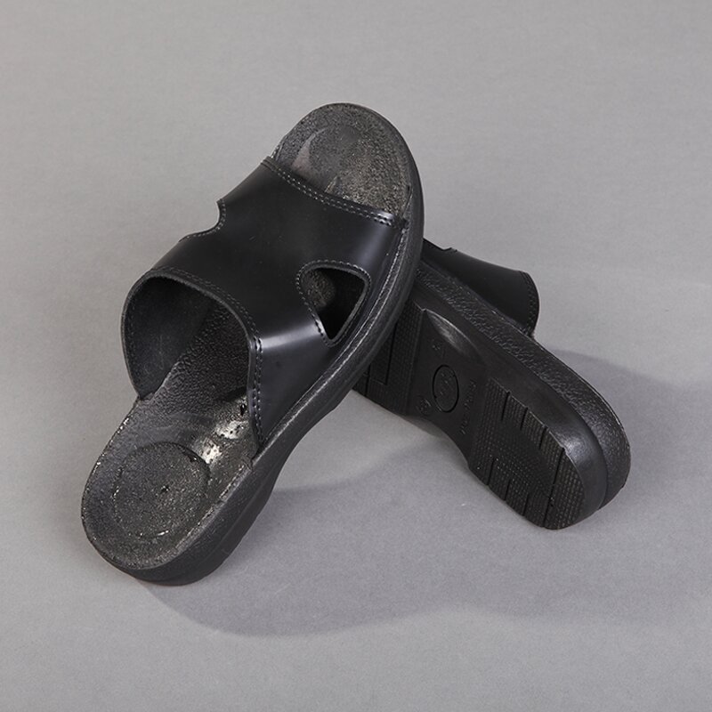 ESD Safety Slippers Factory - High Quality Comfortable Thickened Anti-static SPU Black