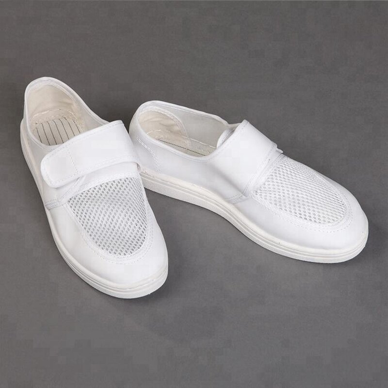 ESD Safety Shoes Factory - China Factory Comfortable White Cleanroom PVC Antistatic