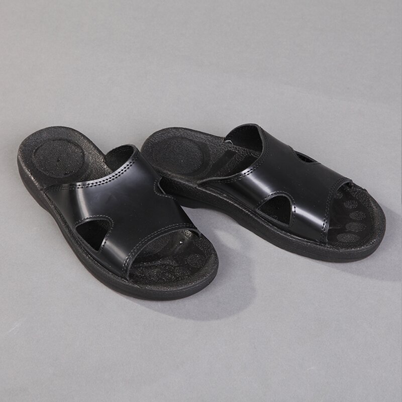 ESD Safety Slippers Factory - High Quality Comfortable Thickened Anti-static SPU Black