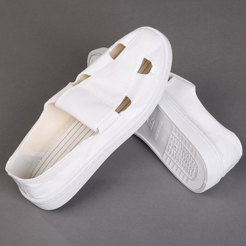 ESD Shoes Factory - Factory Manufacture Comfortable Four Hole PU PVC for Cleanroom Lab