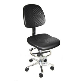 ESD Stool Factory - Adjustable Industrial Office Pu Foam Fabric Anti-static Lab Chair