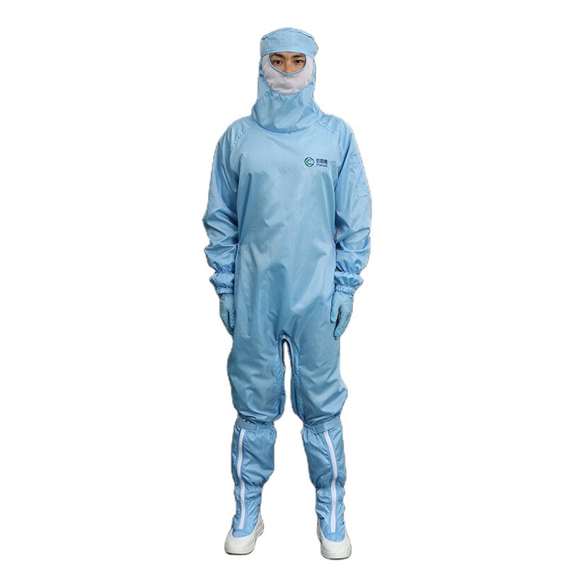 ESD Smock Factory - Comfortable Breathable OEM Antistatic Stripe Polyester with Hood