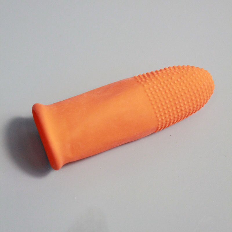ESD Finger Cot Factory - Cleanroom Anti-Slip Orange Latex Powder-Free Anti-Static