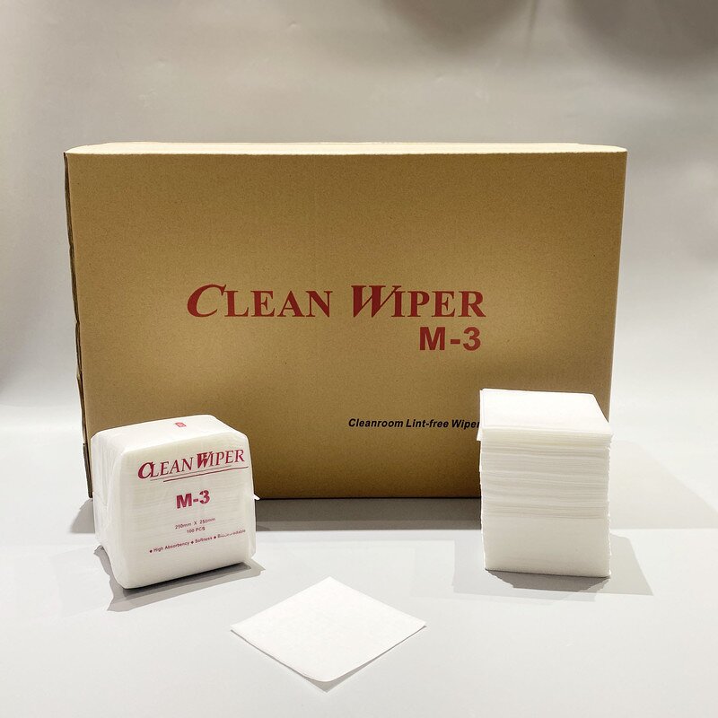 Cleanroom Wiper Factory - OEM/ODM 25x25cm Bemcot M-3 Lint-Free Industrial