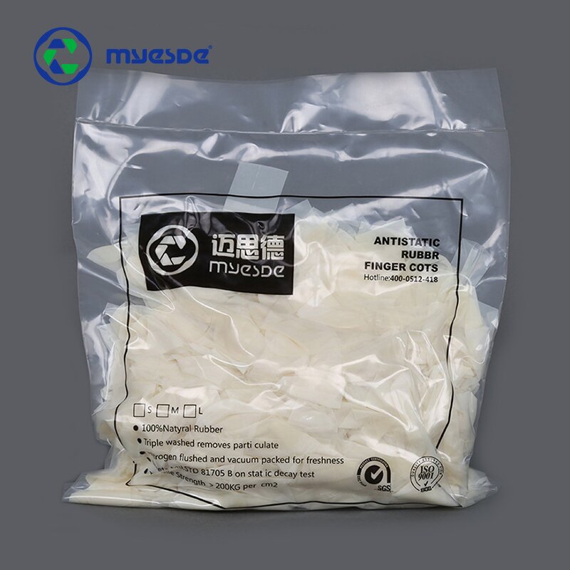 ESD Finger Cots Factory - Diversified Latest Designs Cut Off Transparent Color