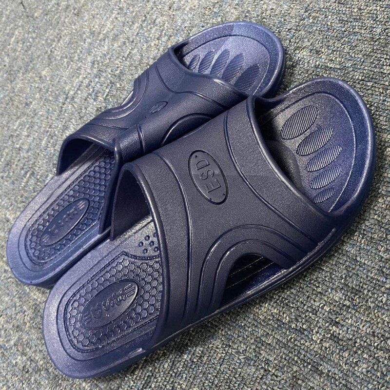 ESD Slipper Factory - Manufacturer Wholesale Blue SPU Anti-static One Take 2 Holes