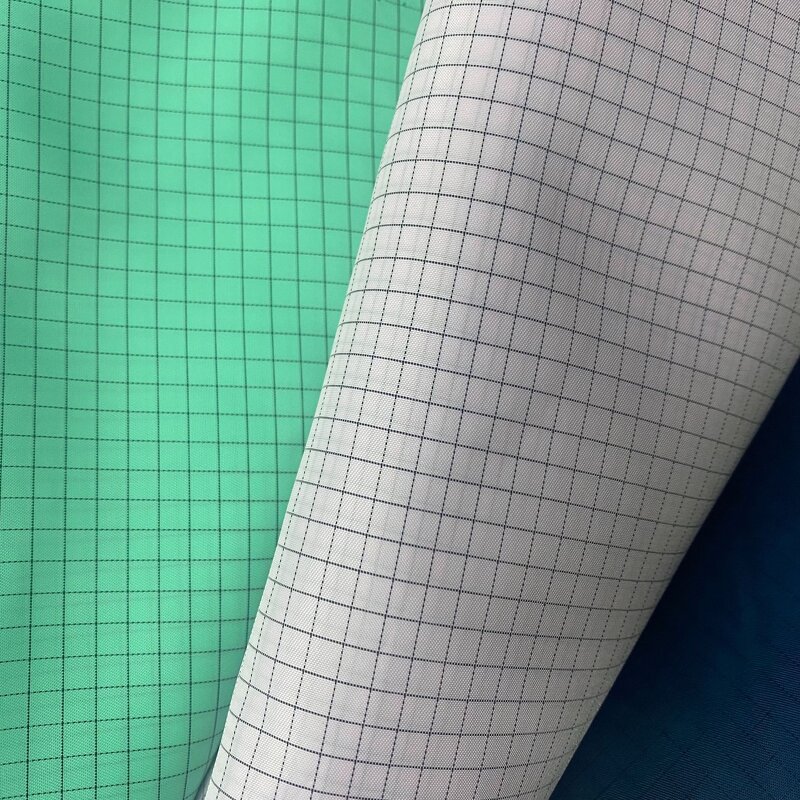 ESD Polyester Fabric Factory - High Density Static Dissipative 190T 5mm Grid