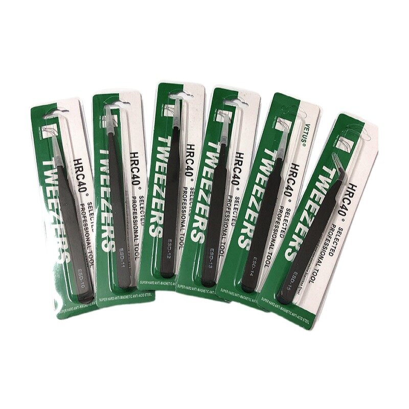 ESD Tweezers Factory - High Quality Vetus Precision Stainless Electro Static Discharge Safe