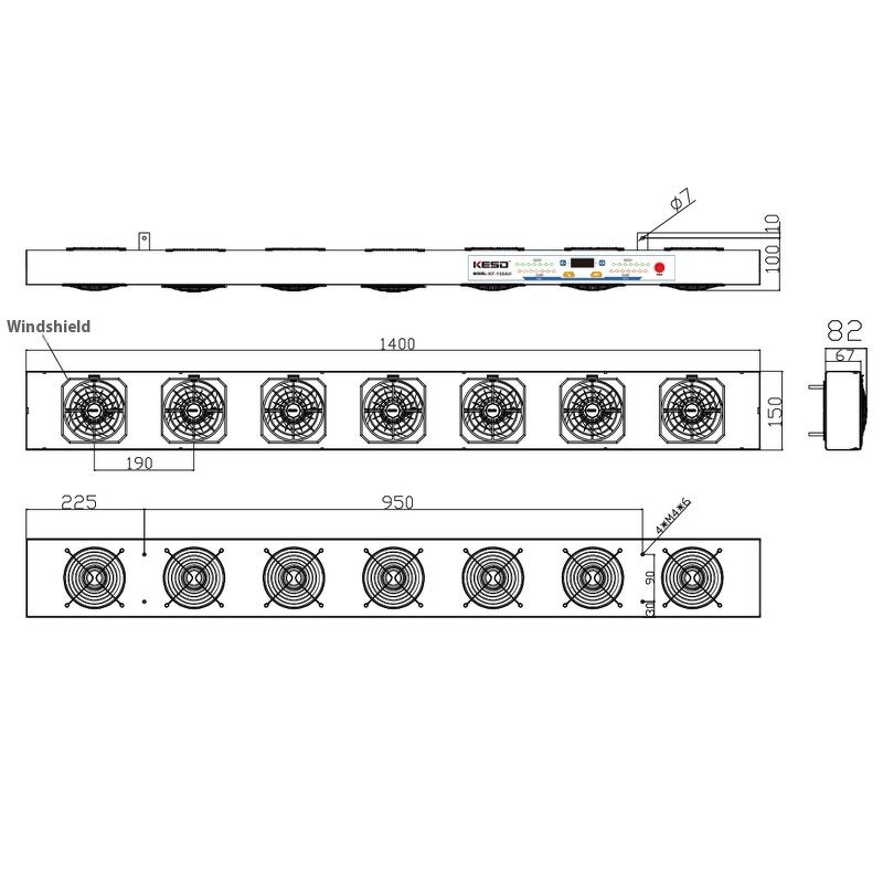 Static Eliminator Factory - OEM/ODM Industrial Suspension Type Ion Fan Safety