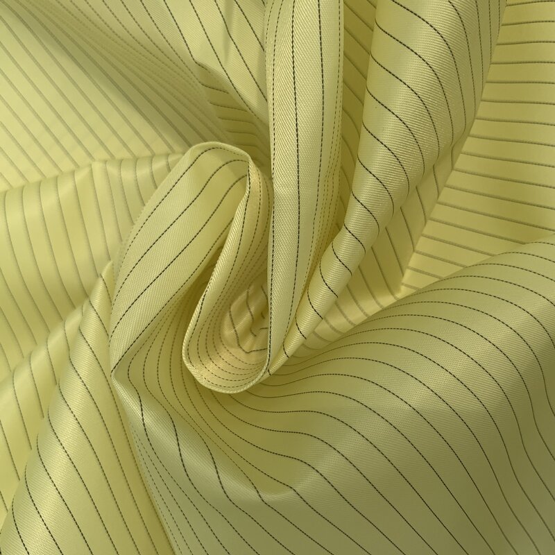 Anti Static Fabric Factory - Polyester Mesh Strip Grid Carbon Cloth Cleanroom Textile
