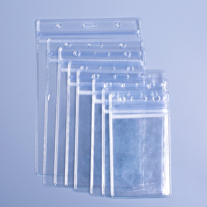 ESD Badge Holder Factory - Clear Waterproof Antistatic PVC ID Card Case for Cleanroom