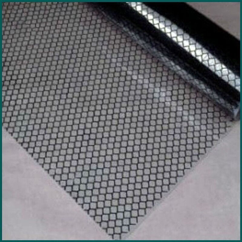 ESD PVC Curtain Factory - Transparent Grid with Carbon Lines 0.25mm Customizable Sizes